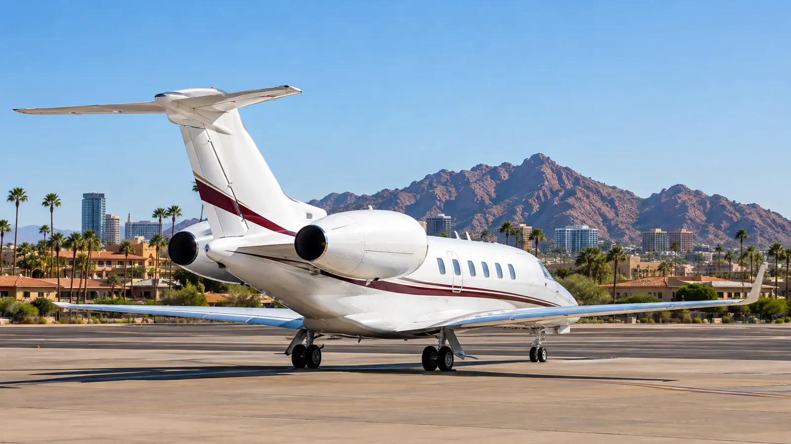 Private jet near Scottsdale